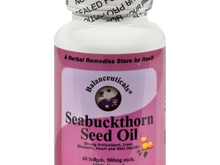 Balanceuticals Seabuckthorn Seed Oil - 500 Mg - 60 Softgels For Discount