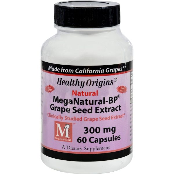 Healthy Origins Mega Natural-bp Grape Seed Extract - 300 Mg - 60 Capsules on Sale