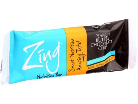 Zing Bars Nutrition Bar - Peanut Butter Chocolate Chip - 1.76 Oz Bars - Case Of 12 Fashion