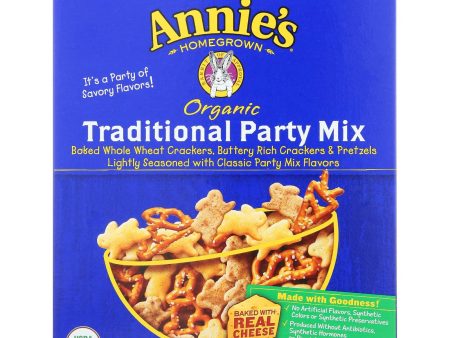 Annie s Homegrown Organic Traditional Party Mix - Case Of 12 - 9 Oz. on Sale