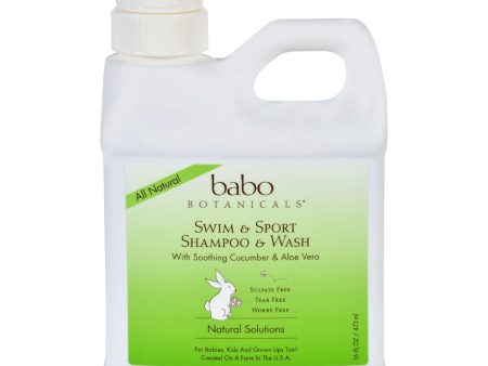 Babo Botanicals Shampoo And Wash - Swim And Sport - 16 Oz For Sale