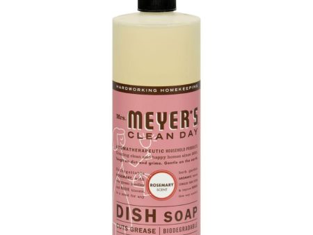 Mrs. Meyer s Liquid Dish Soap - Rosemary - 16 Oz For Sale