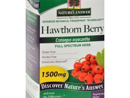 Nature s Answer Hawthorn Berry - 90 Vegetarian Capsules Discount