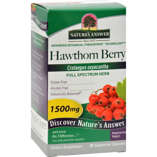 Nature s Answer Hawthorn Berry - 90 Vegetarian Capsules Discount