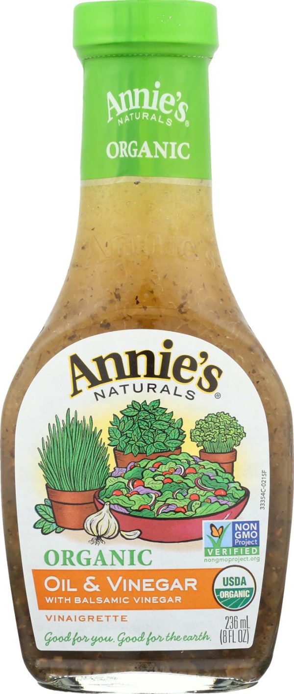 Annie s Naturals Vinaigrette Organic Oil And Vinegar - Case Of 6 - 8 Fl Oz. Online now