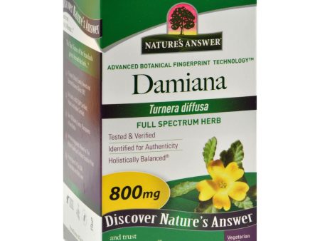 Nature s Answer Damiana Leaf - 90 Vegetarian Capsules Online Sale