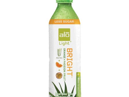 Alo Light Bright Aloe Vera Juice Drink - Orange And Passion Fruit - Case Of 12 - 16.9 Fl Oz. Online