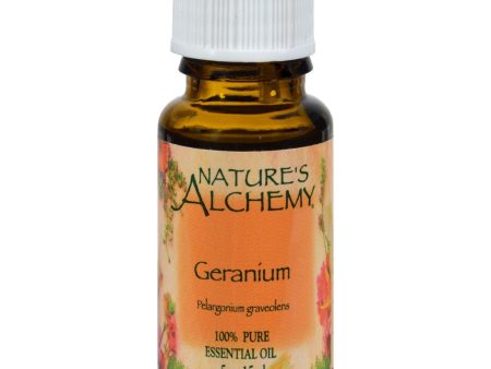 Nature s Alchemy 100% Pure Essential Oil Geranium - 0.5 Fl Oz Cheap