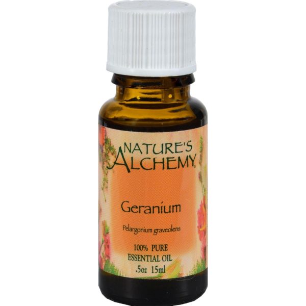 Nature s Alchemy 100% Pure Essential Oil Geranium - 0.5 Fl Oz Cheap