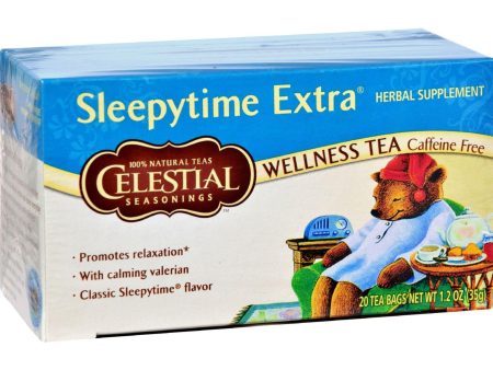 Celestial Seasonings Wellness Tea - Sleepytime Extra - Caffeine Free - 20 Bags on Sale