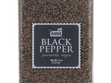 Badia Spices Pepper - Black - Ground - 4 Oz - Case Of 12 For Discount