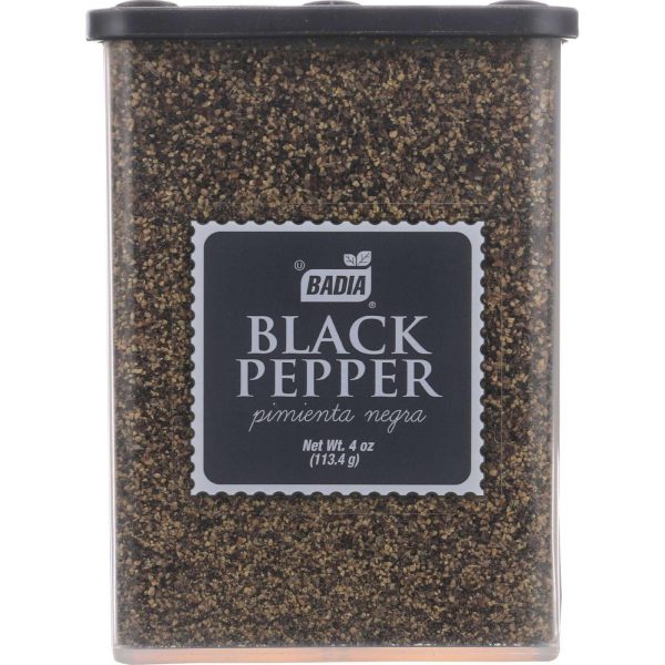 Badia Spices Pepper - Black - Ground - 4 Oz - Case Of 12 For Discount