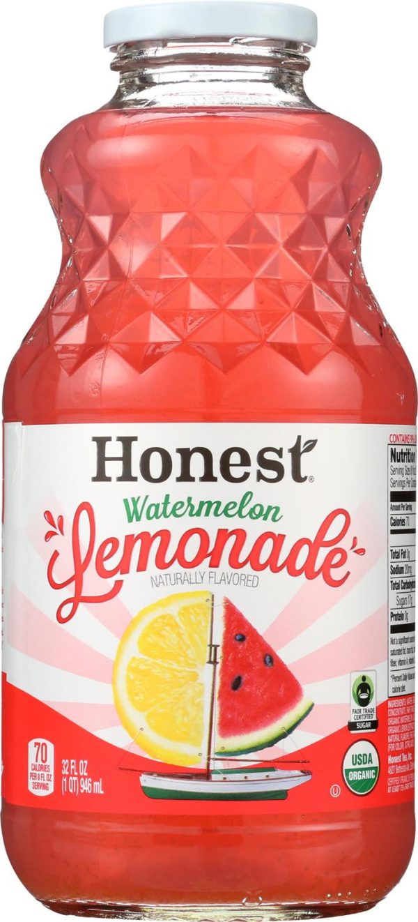 Honest Tea Organic Lemonade Watermelon - Case Of 12 - 32 Fl Oz. Fashion