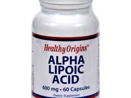 Healthy Origins Alpha Lipoic Acid - 600 Mg - 60 Capsules For Sale