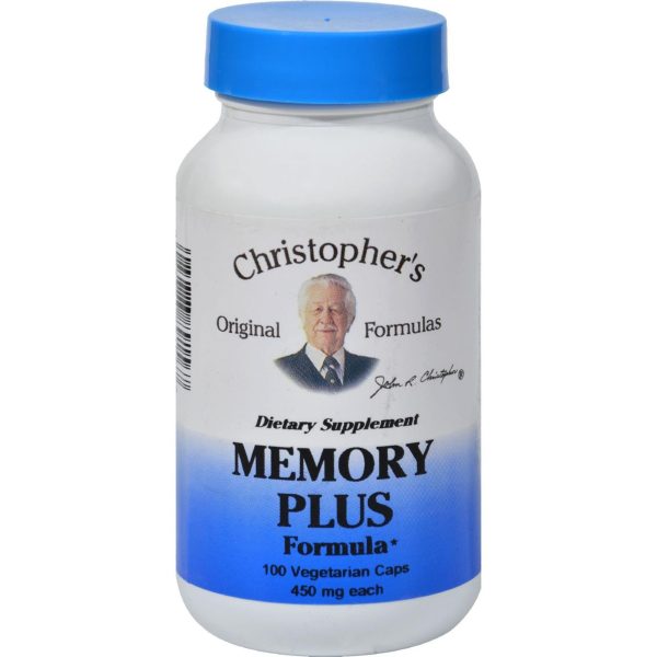 Dr. Christopher s Original Formulas Memory Plus Formula - 450 Mg -100 Caps Sale