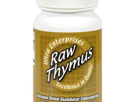 Ultra Glandulars Ultra Raw Thymus 200mg - 60 Tablets Fashion