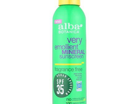 Alba Botanica Mineral Spray Sunscreen - Fragrance Free - Case Of 1 - 6 Oz. Online Sale