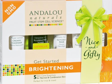 Andalou Naturals Get Started Brightening - 5 Piece Kit Online Hot Sale