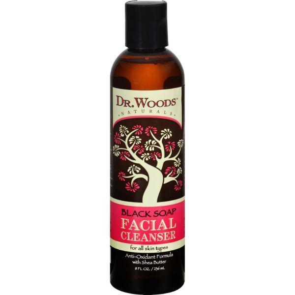 Dr. Woods Facial Cleanser Black Soap And Shea Butter - 8 Fl Oz For Sale