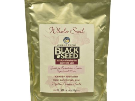 Amazing Herbs Black Seed Whole Seed - 16 Oz Supply