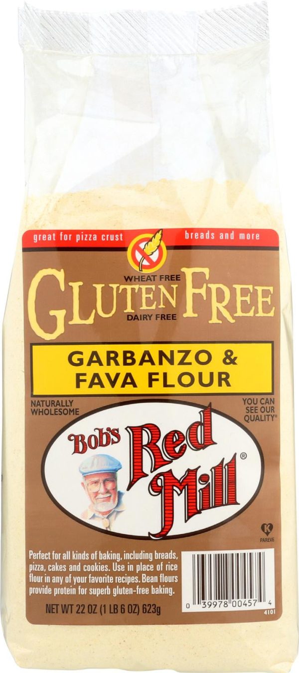 Bob s Red Mill Gluten Free Garbanzo And Fava Bean Flour - 22 Oz - Case Of 4 Sale