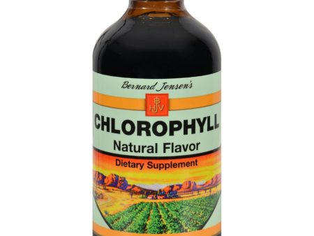 Bernard Jensen Chlorophyll Natural Liquid - 8 Fl Oz Supply