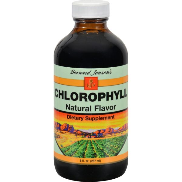 Bernard Jensen Chlorophyll Natural Liquid - 8 Fl Oz Supply