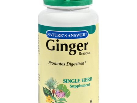 Nature s Answer Ginger Rhizome - 90 Vegetarian Capsules Online