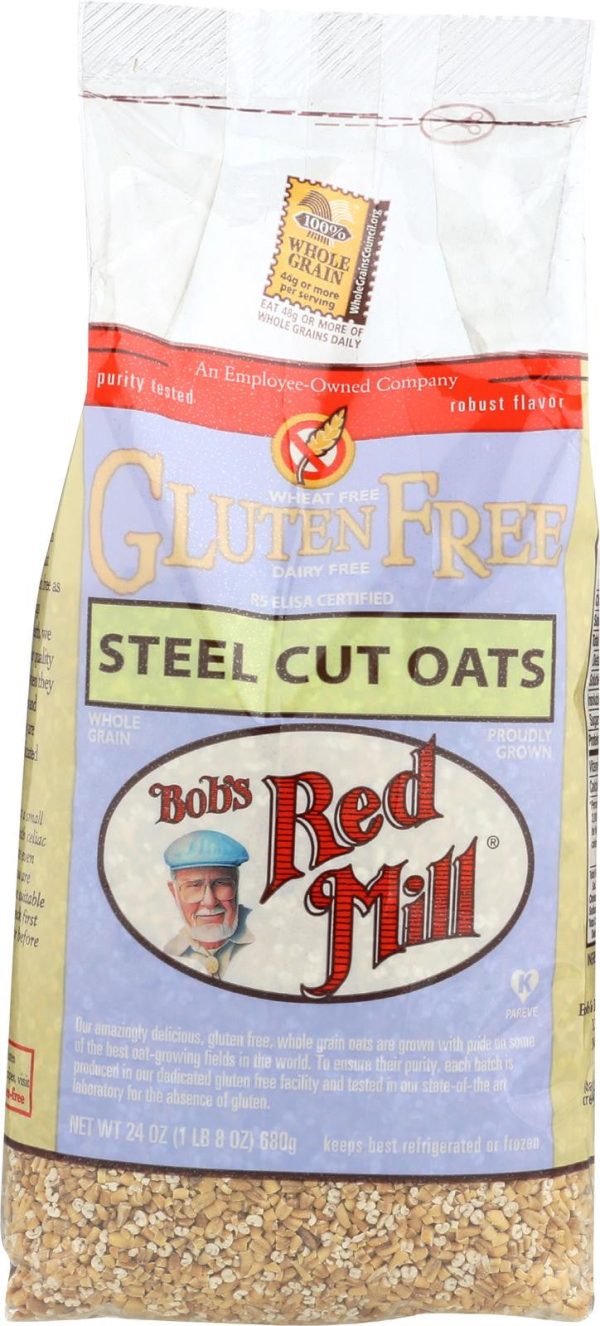 Bob s Red Mill Gluten Free Steel Cut Oats - 24 Oz - Case Of 4 For Cheap