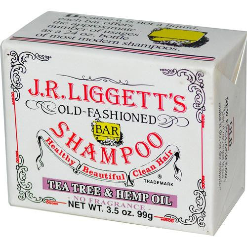 J.r. Liggett s Old Fashioned Bar Shampoo Counter Display - Tea Tree And Hemp Oil - 3.5 Oz - Case Of 12 For Sale