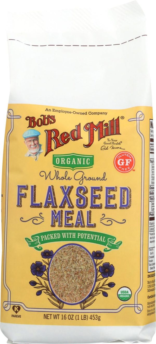 Bob s Red Mill Organic Brown Flaxseed Meal - 16 Oz - Case Of 4 For Cheap