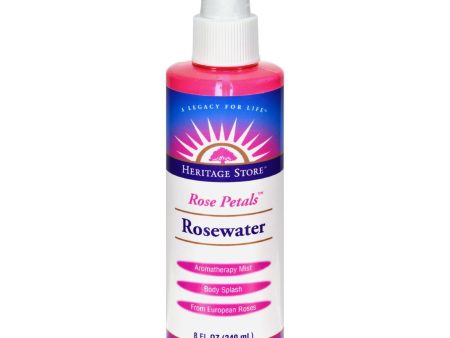 Heritage Products Rose Petals Rosewater Spray - 8 Fl Oz Cheap