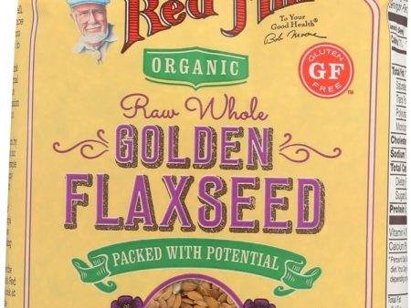 Bob s Red Mill Organic Raw Whole Golden Flaxseeds - 24 Oz - Case Of 4 Supply