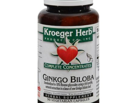 Kroeger Herb Ginkgo Biloba - 90 Vegetarian Capsules on Sale