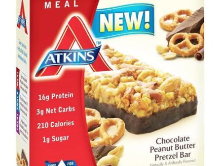 Atkins Advantage Bar - Chocolate Peanut Butter Pretzel - 5 Ct - 1.7 Oz Online Hot Sale