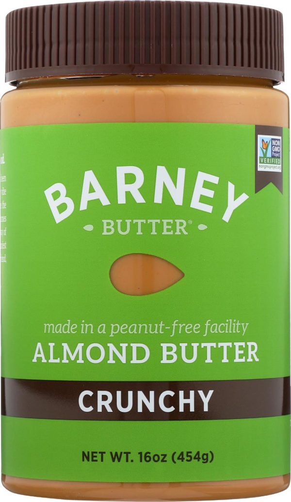 Barney Butter Almond Butter - Crunchy - Case Of 6 - 16 Oz. Hot on Sale