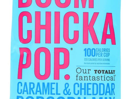 Angie s Kettle Corn Boom Chicka Pop Caramel And Cheddar Popcorn Mix - Case Of 12 - 6 Oz. Cheap