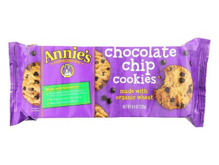 Annie s Homegrown Cookies Chocolate Chip - Case Of 10 - 8.4 Oz. on Sale