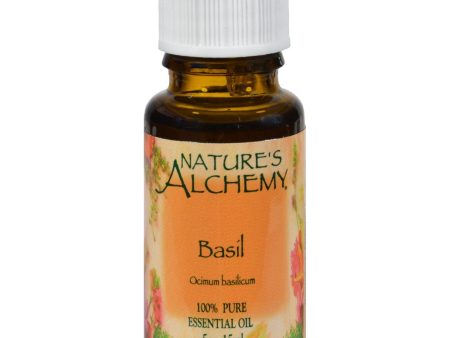 Nature s Alchemy 100% Pure Essential Oil Basil - 0.5 Fl Oz Cheap