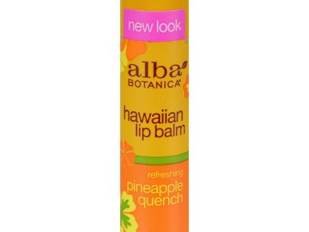 Alba Botanica Lip Balm - Pineapple Quench - Case Of 24 - .15 Oz Online Hot Sale