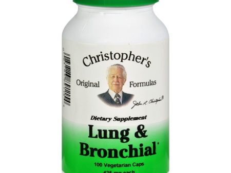 Dr. Christopher s Lung And Bronchial - 450 Mg - 100 Vegetarian Capsules Hot on Sale