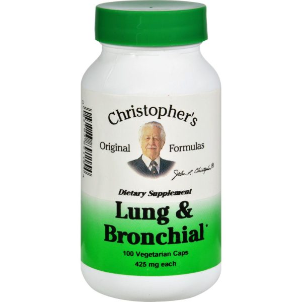 Dr. Christopher s Lung And Bronchial - 450 Mg - 100 Vegetarian Capsules Hot on Sale