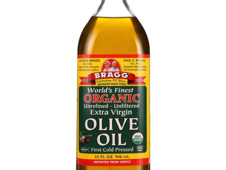 Bragg Olive Oil - Organic - Extra Virgin - 32 Oz - Case Of 12 Supply