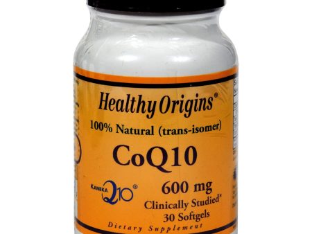 Healthy Origins Coq10 - 600 Mg - 30 Softgels Supply