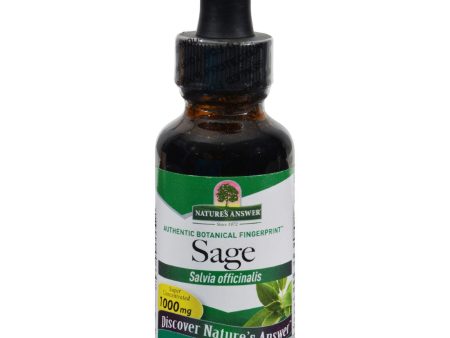 Nature s Answer Sage - Alcohol Free - 1 Oz Online Hot Sale