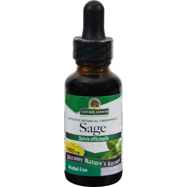 Nature s Answer Sage - Alcohol Free - 1 Oz Online Hot Sale