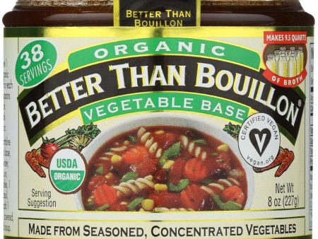 Better Than Bouillon Organic Seasoned - Vegetable Base - Case Of 6 - 8 Oz. Online