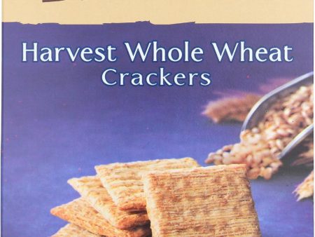 Back To Nature Harvest Whole Wheat Crackers - Whole Wheat, Safflower Oil And Sea Salt - Case Of 12 - 8.5 Oz. Cheap