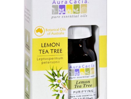 Aura Cacia Essential Oil - Pure - Lemon Tea Tree - .5 Fl Oz Cheap