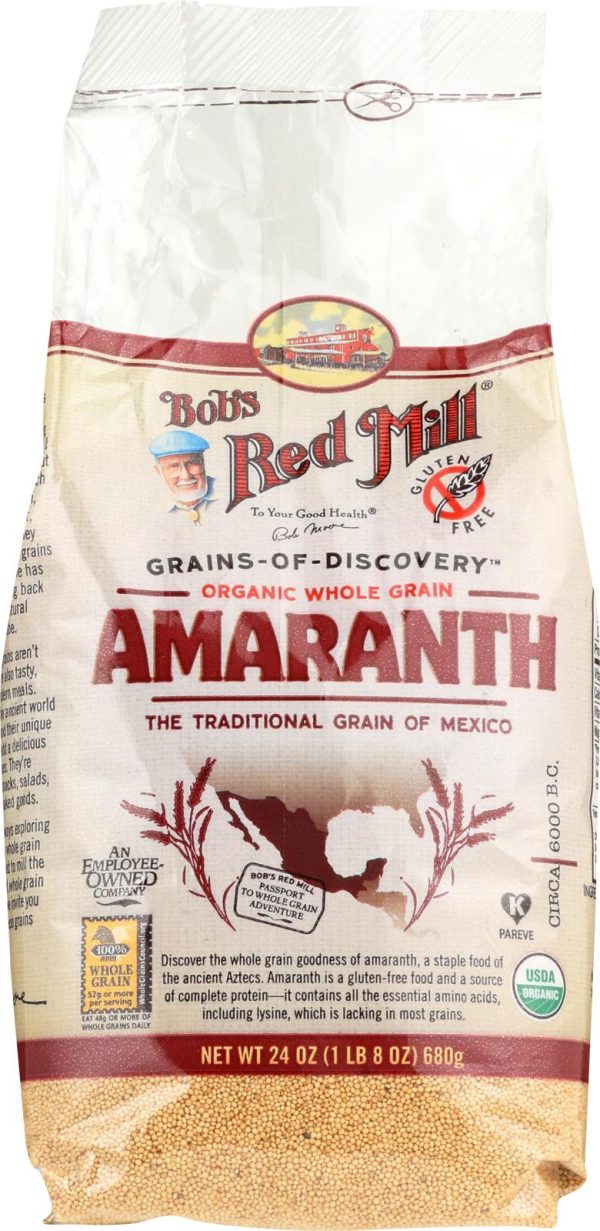 Bob s Red Mill Organic Whole Grain Amaranth - 24 Oz - Case Of 4 Online